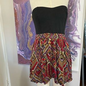 Strapless printed Xhilaration dress
